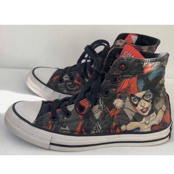 Converse Chuck Taylor All Star Harley Quinn high tops NWOB - Picture 3 of 4